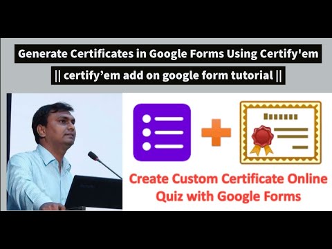 How to Send Certificates via Google Forms | google form certifyem add ...