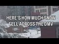 How much snow fell across the DMV ❄️