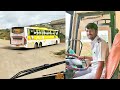 Volvo bus cabin ride chitradurga to bangalore driven by malluraj goudru