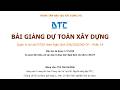 14. Học dự toán xây dựng mới nhất NĐ206/2026/NĐ-CP - Phần 14| ThS. Mai Bá Nhẫn #dtc #hocdutoan