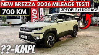 Brezza Facelift ये कर पाएगी 🧐? Brezza Mileage Test Petrol 2026 | Brezza Automatic Mileage