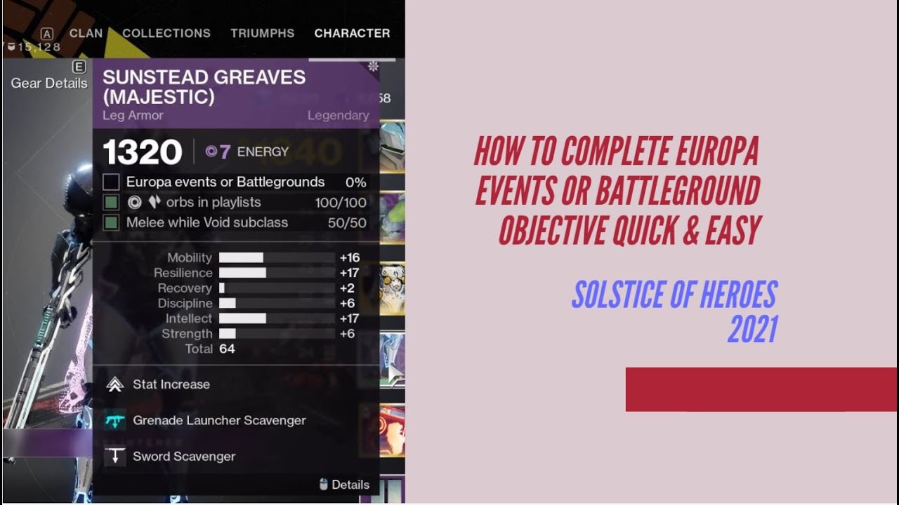 DESTINY 2 - HOW TO COMPLETE EUROPA EVENTS OR BATTLEGROUND OBJECTIVE QUICK & EASY
