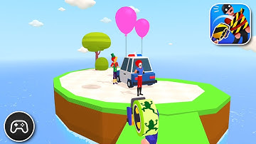 Tape Thrower: Stickers Gun - Gameplay Walkthrough Part 8 - Game Levels 19-23 (iOS, Android)