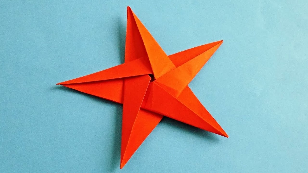 Объемная звезда из бумаги: делаем пошагово своими руками