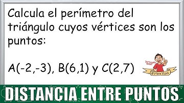 3. Perímetro de un triángulo dadas sus coordenadas