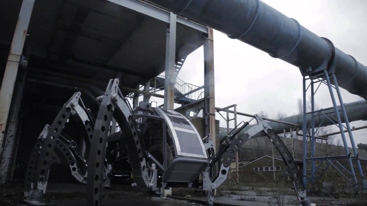 Mantis - Two Tonne Turbo Diesel Hexapod Walking Machine - YouTube