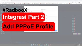RadbooX Radius Server -  Integrasi Part 2 Add PPPoE Profile