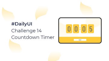Countdown Timer | UI/UX Design | #DailyUI