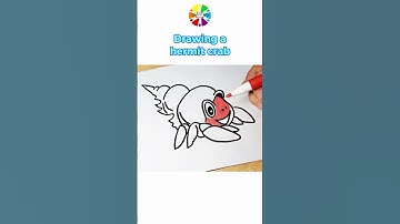 Drawing hermit crab #hermitcrabs  # #drawing #art #howtodraw #easydrawing #drawingtutorial #cute