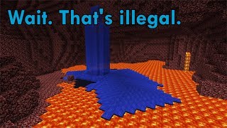 Illegal Water in the Nether - 2b2t