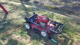 Toro 22" Recycler Personal Pace Lawnmower Start Up & Air Filter Replacement (2021)