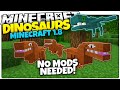 Minecraft | DINOSAURS IN MINECRAFT | NO MODS | Custom Command World (Minecraft Redstone)