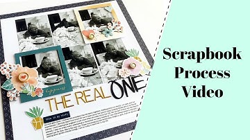 Scrapbook Process Video | The Real One | 12x12 Grid Design