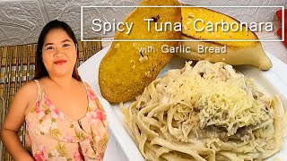 Spicy Tuna and Creamy Carbonara with Garlic Bread Recipe #spicytuna #creamycarbonara Spicy Tuna and Creamy Carbonara with Garlic Bread Recipe #spicytuna #creamycarbonara