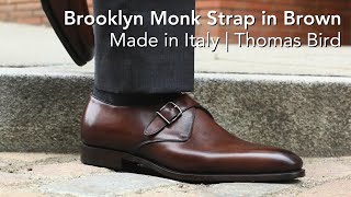 Brown Monk-Strap, Mens Dress Shoe, Made in Italy | Thomas Bird