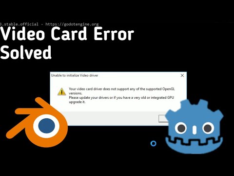 Error scene. Unable to initialize Vulkan Video Driver Godot ошибка.