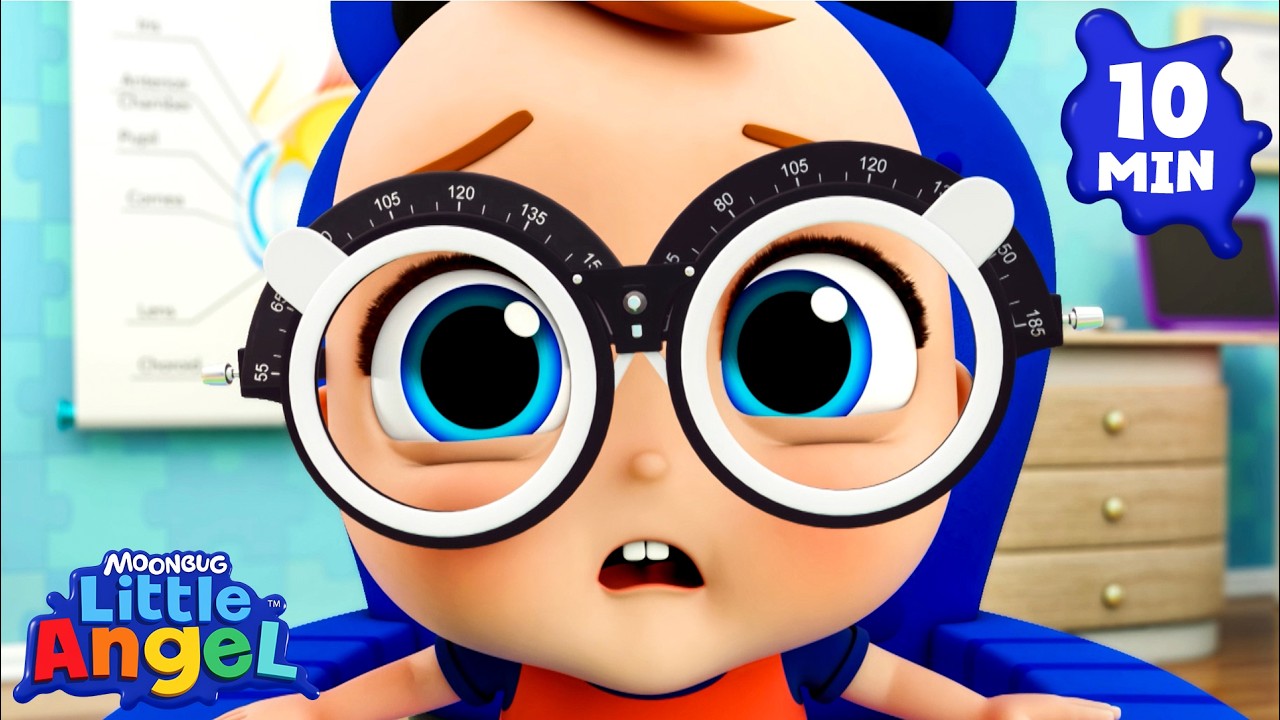 Baby John's Eye Test Song | Little Angel | Kids Songs | Sing a Long