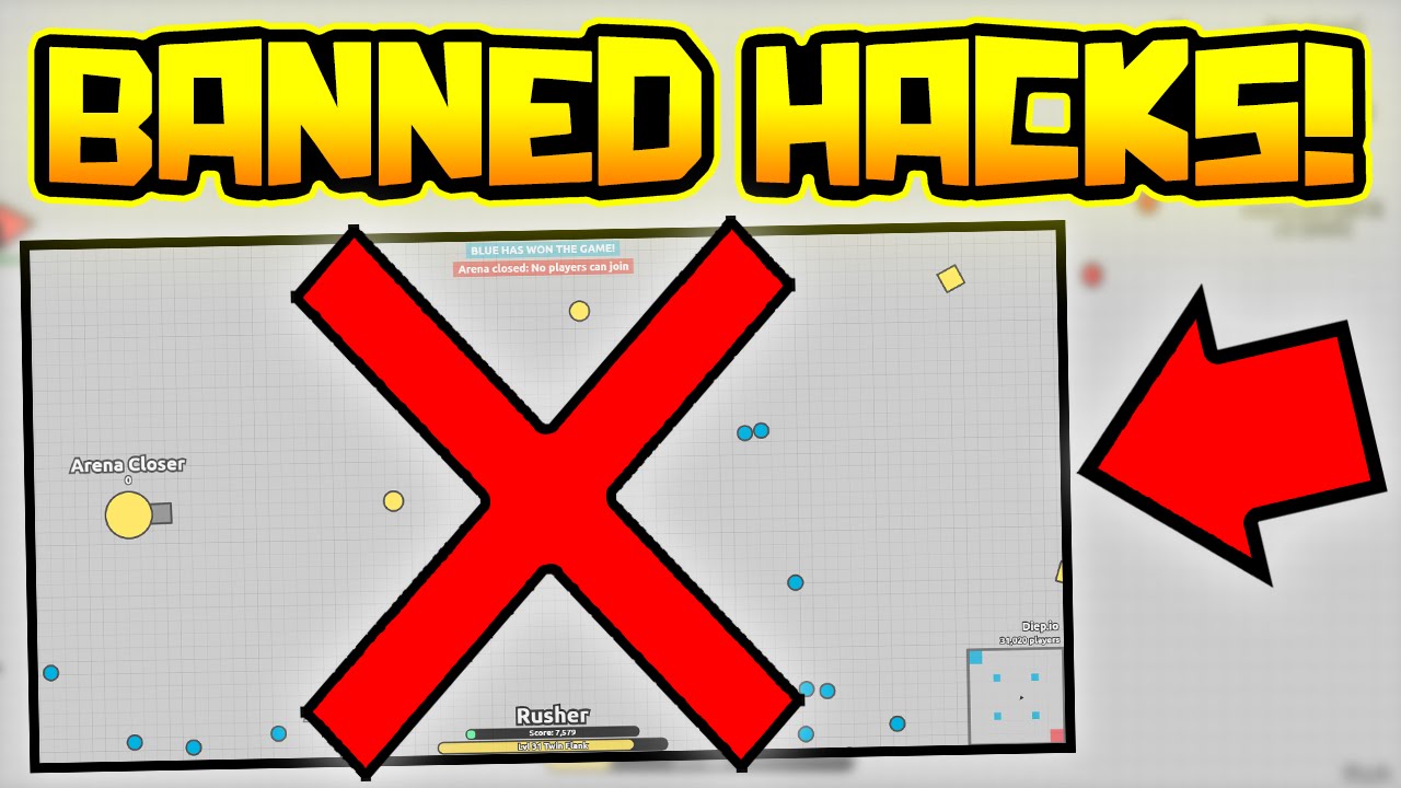 BANNING FOR HACKED CLIENT!! ( Diep.io Game / Hack ) 