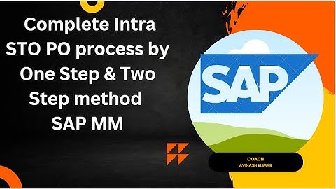 Intra STO PO by One Step method and Two Step Method complete process