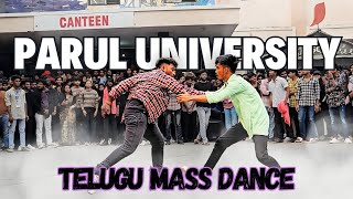 Parul University Sankranthi Flash Mob 🔥 #paruluniversity #youtube ##telugustudents #trending