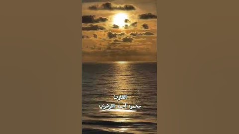 آخر سورة الزخرف بصوت الشيخ محمود أحمد الأزهري 🩵🌸