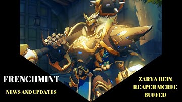 Overwatch PTR Updates:  Zarya, Rein, Reaper, Mcree Buffed