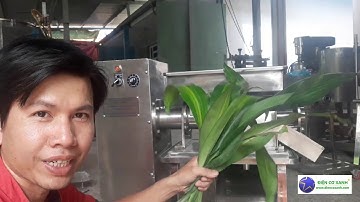 MÁY ÉP TRỤC VÍT dùng vắt nước lá dược liệu, lá dứa, củ gừng, củ nghệ, khóm 0984467870