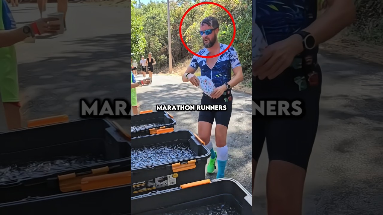 The Last Runner Knew a Secret Cooling Trick #shorts