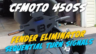 HOW TO INSTALL A FENDER ELIMINATOR ON A CFMOTO 450SS