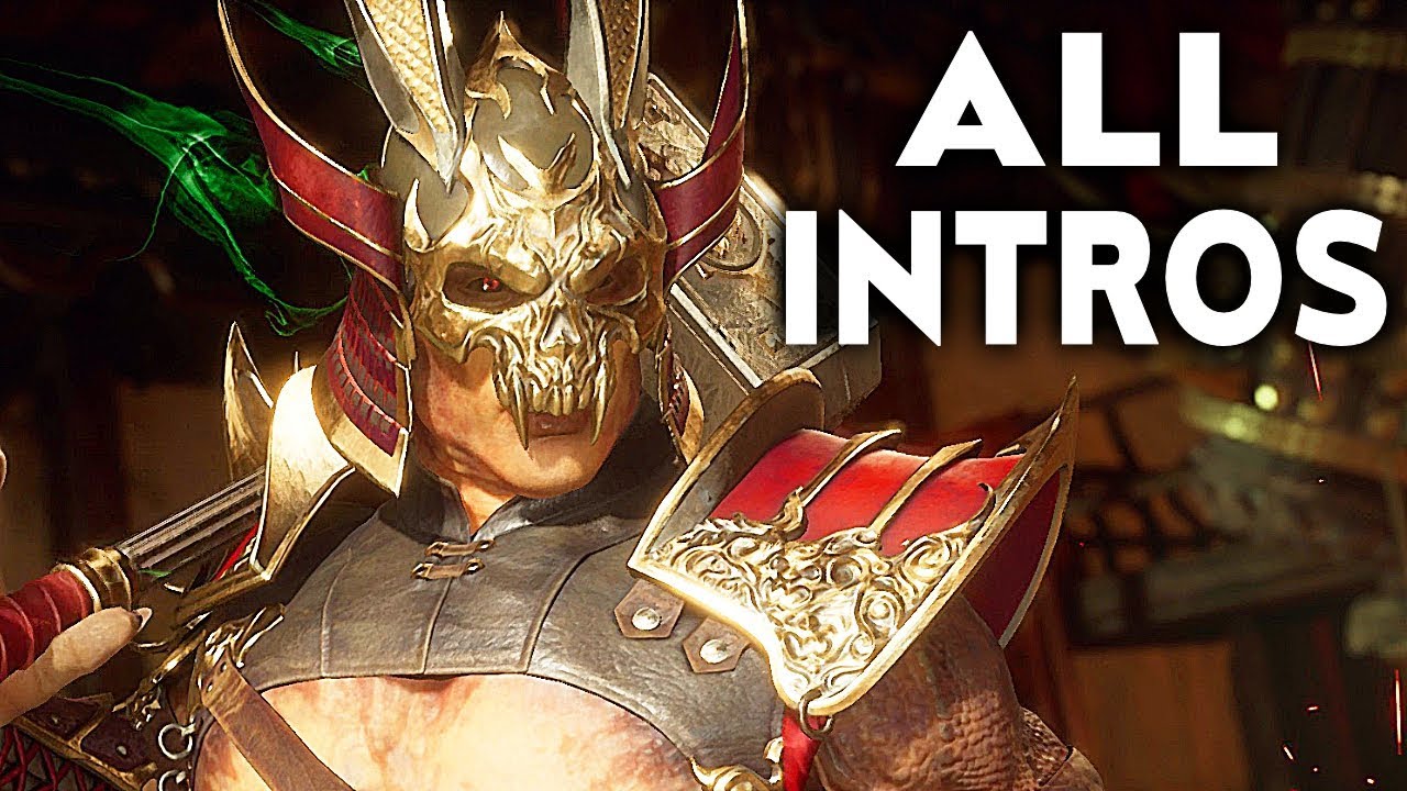 MORTAL KOMBAT 11 Unmasked Shao Kahn All Intros Dialogue MK11 