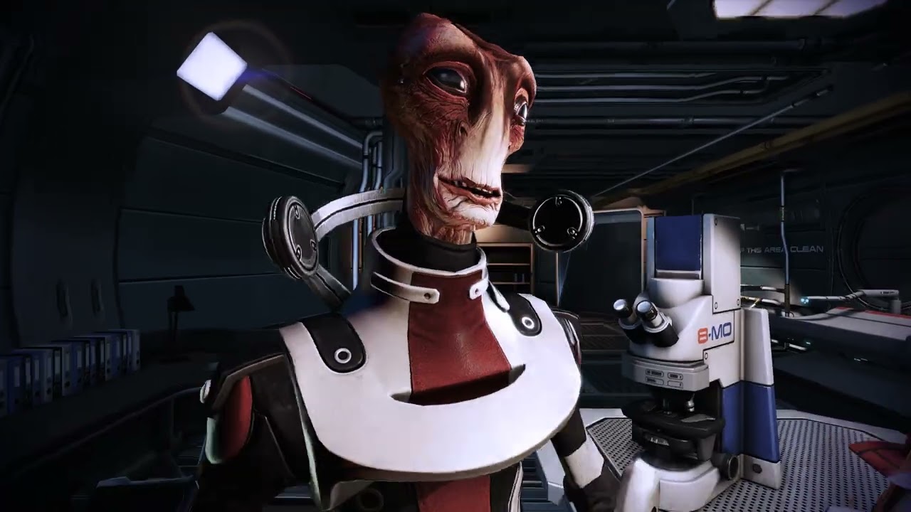 ME2LE Mordin singing