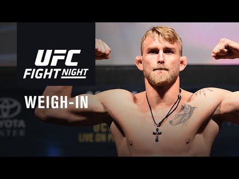 UFC Fight Night Stockholm: Official Weigh-in