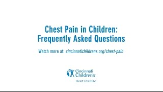 Chest Pain In Children Frequently Asked Questions Promo