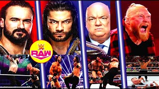 Roman Reigns VS  Drew Mcintyre VS  Brock Lesnar VS  WWE All Raw & Smackdown