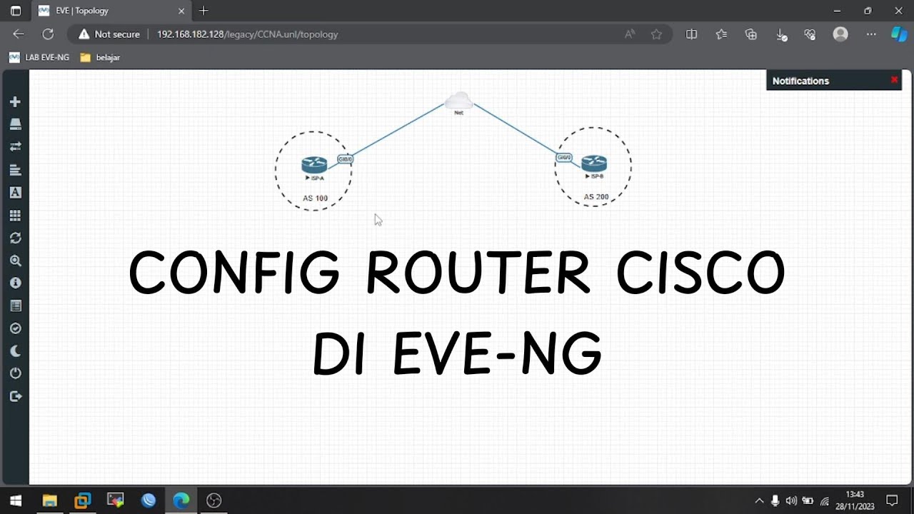 EVE-NG CISCO ROUTER - YouTube