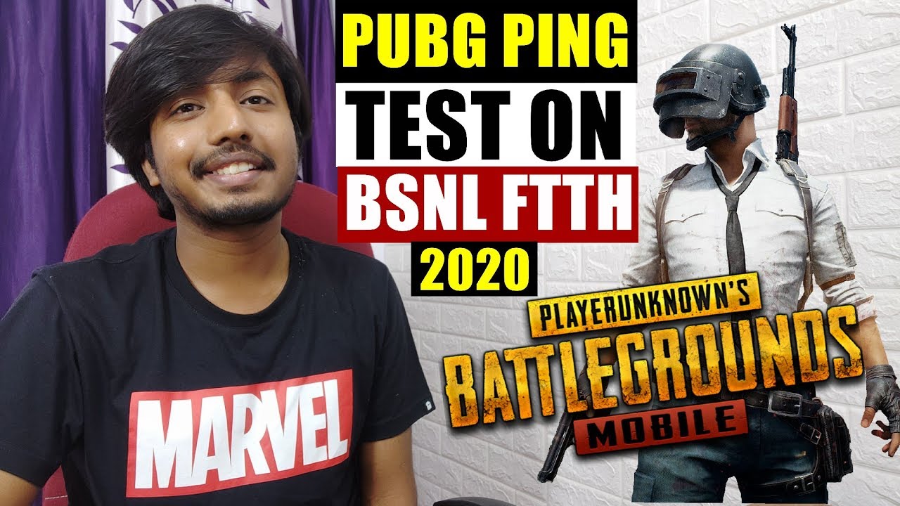 PUBG Mobile PING TEST on BSNL FTTH..!!! (2020)