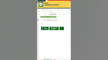 Best way to put current date & time in excel #shorts #viral #short #exceltips