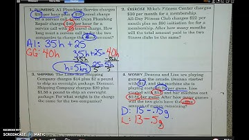Word Problems: Variables on Both Sides