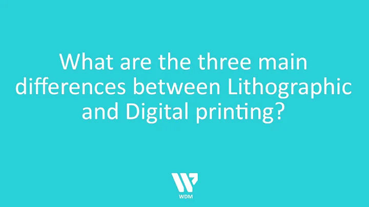 The Differences Between Lithographic and Digital Printing