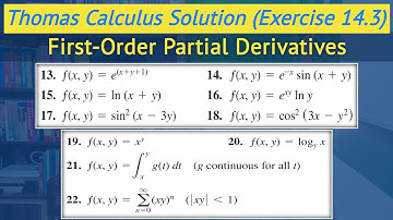 Thomas calculus exercise 14.3 Q13 to Q22 | Partial derivatives engineering mathematics || Lec 15