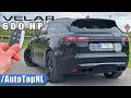 600HP RANGE ROVER VELAR SV Manhart REVIEW on AUTOBAHN [NO SPEED LIMIT] by AutoTopNL