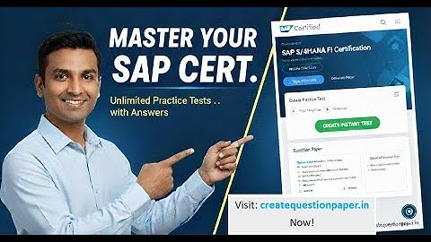Crack any SAP certification exam with createquestionpaper.in Unlimited Practice Tests, Answer Key