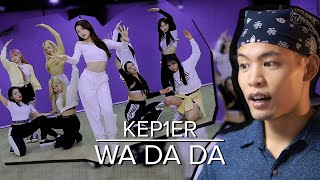 dancer reacts to KEP1ER - WA DA DA Dance Practice