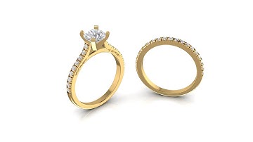 ||Making of Engagement Ring in Matrix9 ||Engagement Ring Tutorial ||Jewelry Cad Design ||3d Model