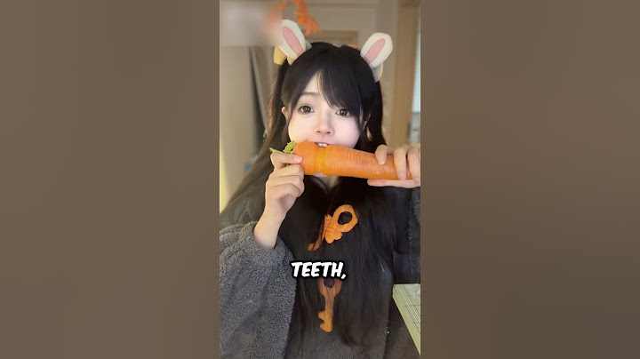 She did all this with a carrot 😱