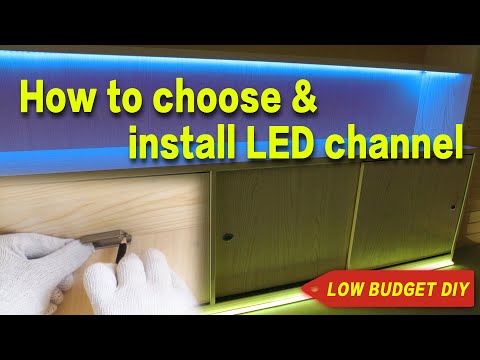 LED channel - How to choose & install  - Muzata U-shape installation guide U102