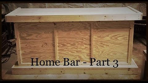 (How To) Make A Reclaimed Home Bar - Part 3