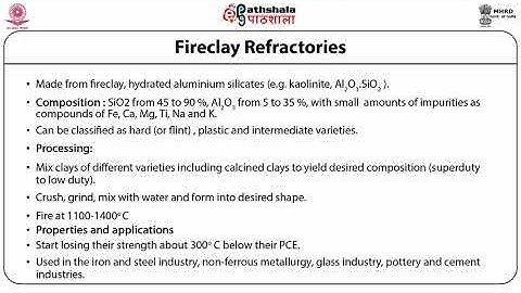 Materials Science P05 M-7.1 Refractories