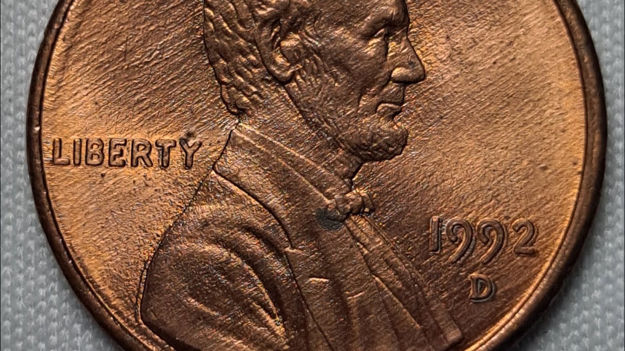 1992 D Double Die Lincoln Penny YouTube