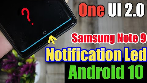 Samsung Note 9 One Ui 2.0 Android 10 feature|| Aodnotify guide